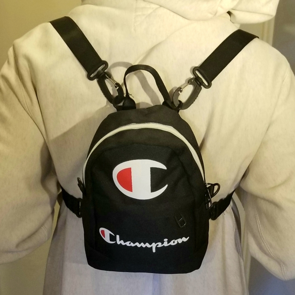Brand New Mini Black Champion Backpack!